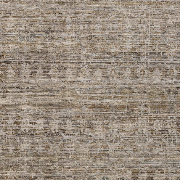3' X 5' Brown And Beige Striped Washable Indoor Outdoor Area Rug