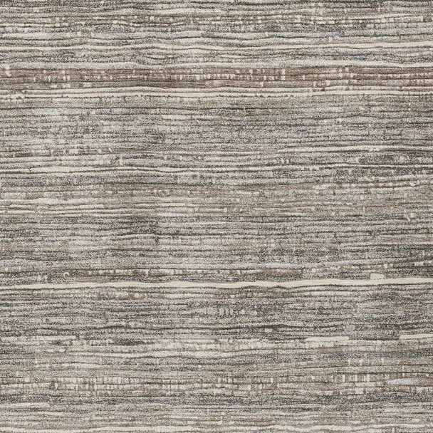 10' X 14' Beige And Gray Striped Washable Indoor Outdoor Area Rug