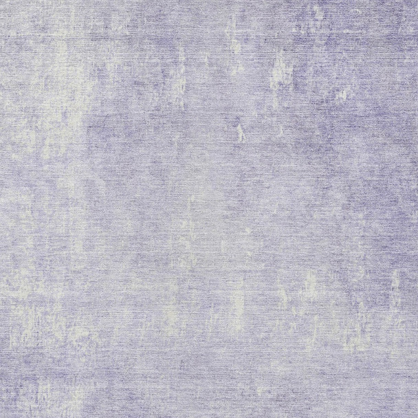 9' X 12' Lavender And Ivory Abstract Washable Indoor Outdoor Area Rug