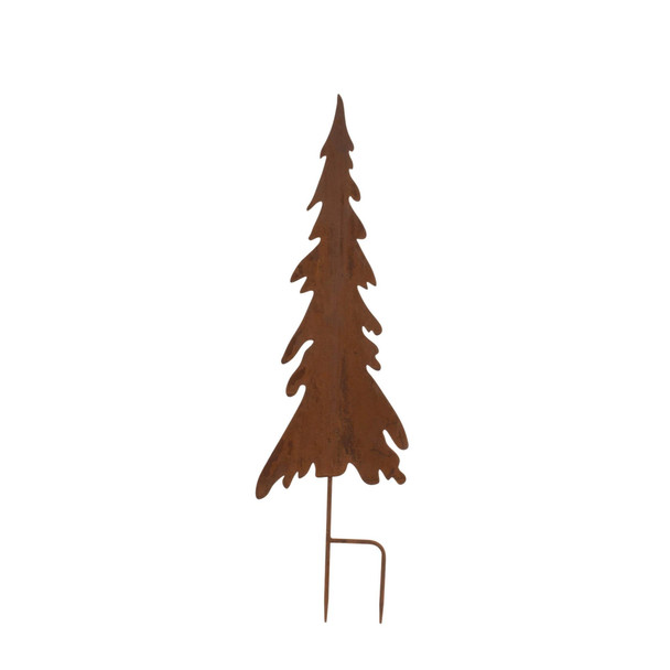 Set of Three Brown Iron Trees Christmas Christmas Trees Tabletop Sculpture