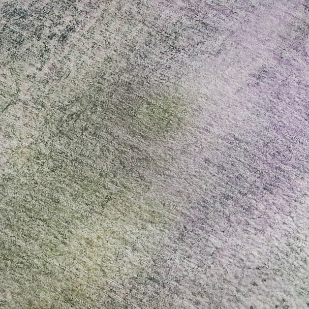 8' X 10' Purple And Green Abstract Washable Area Rug With UV Protection