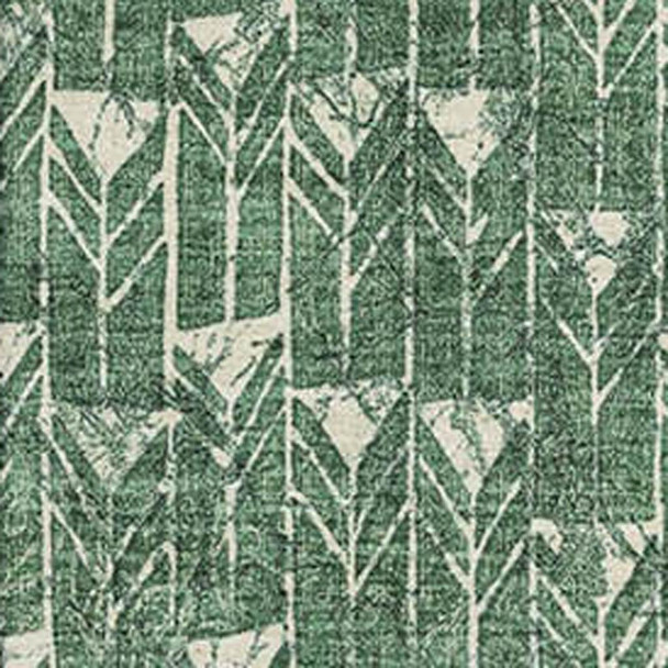 8' X 10' Green And Ivory Geometric Washable Area Rug With UV Protection