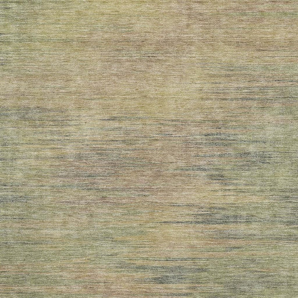 3' X 5' Artichoke Green Gold And Copper Abstract Washable Area Rug With UV Protection