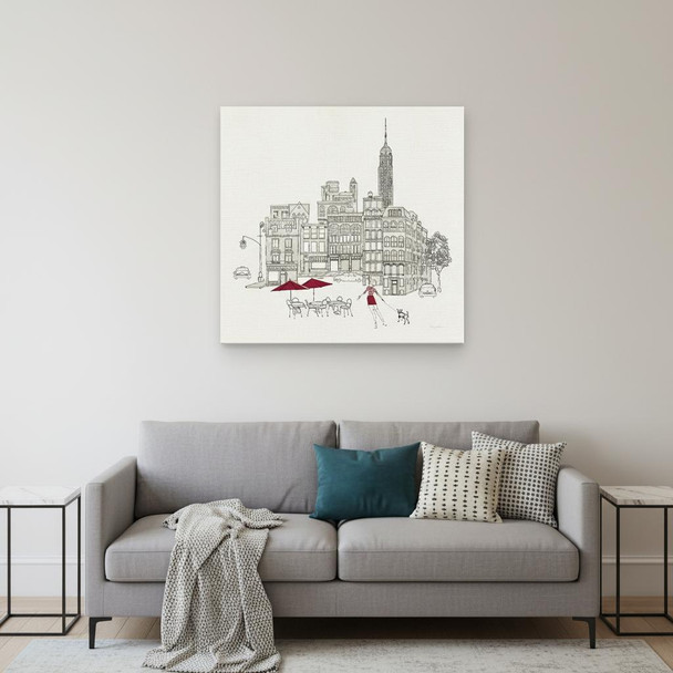 Nyc Cafline Work Unframed Print Wall Art