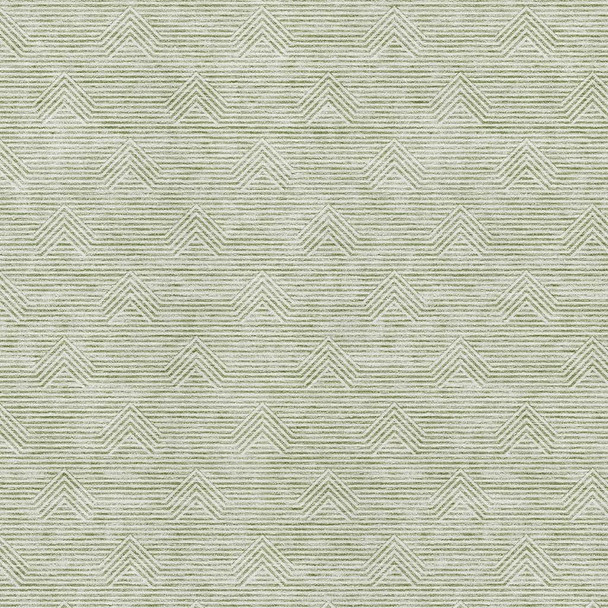 8' X 10' Artichoke Green And Ivory Abstract Geometric Washable Area Rug With UV Protection