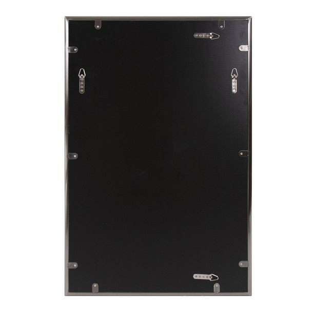 36" Gunmetal Metal Framed Accent Mirror