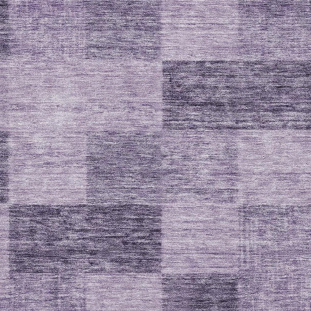 10' X 14' Purple And Lavender Geometric Washable Area Rug With UV Protection