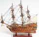 18" Wood Brown Solid Wood Hand Painted San Felipe 1690 Small Model Boat