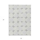 5' X 8' Gray And Beige Abstract Washable Indoor Outdoor Area Rug