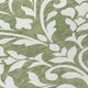 8' Fern Green And Ivory Round Floral Washable Indoor Outdoor Area Rug