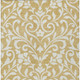 10' X 14' Gold And Beige Floral Washable Indoor Outdoor Area Rug