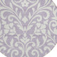 8' Lavender And Ivory Round Floral Washable Indoor Outdoor Area Rug