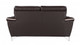 69" Brown And Silver Faux Leather Love Seat