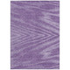 10' X 14' Purple And Ivory Abstract Washable Indoor Outdoor Area Rug