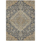 9' X 12' Charcoal Gray And Brown Oriental Washable Indoor Outdoor Area Rug
