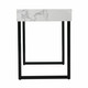 45" White and Black Writing Desk