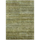 9' X 12' Olive Green And Brown Striped Washable Indoor Outdoor Area Rug