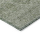 9' X 12' Olive Green And Beige Floral Washable Indoor Outdoor Area Rug