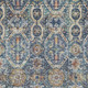 3' X 5' Denim Blue Beige And Brown Floral Washable Indoor Outdoor Area Rug