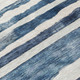 10' X 14' Denim Blue And Gray Striped Washable Indoor Outdoor Area Rug