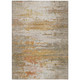 8' X 10' Khaki And Beige Abstract Washable Indoor Outdoor Area Rug