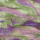 10' X 14' Purple Plum And Green Abstract Washable Indoor Outdoor Area Rug