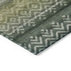 10' X 14' Green And Gold Geometric Washable Indoor Outdoor Area Rug