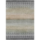 8' X 10' Gray And Copper Geometric Washable Indoor Outdoor Area Rug