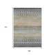 9' X 12' Gray And Copper Geometric Washable Indoor Outdoor Area Rug