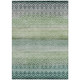 3' X 5' Teal Blue And Green Geometric Washable Indoor Outdoor Area Rug