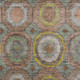 5' X 8' Sage Copper And Gold Geometric Washable Indoor Outdoor Area Rug