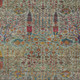 5' X 8' Green Red And Navy Blue Floral Washable Indoor Outdoor Area Rug