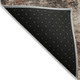 10' X 14' Rust And Beige Abstract Washable Indoor Outdoor Area Rug