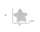Set of Two 12" X 12" White Star Starfish Coastal Throw Pillow