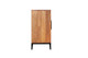 82" Brown Solid Wood Carved Geometric Sideboard with Four Doors