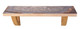36" Gray And Natural Wood Agate Pattern Wall Mount Accent Shelf