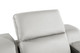 41" Light Gray Italian Leather Wall Hugger Recliner With USB