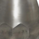 20" Silver Distressed Iron Round Drum End Table