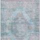 10' X 14' Blue And Pink Medallion Washable Indoor Outdoor Area Rug