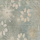 9' X 12' Artichoke Green And Beige Floral Washable Indoor Outdoor Area Rug