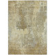 8' X 10' Khaki And Beige Abstract Washable Indoor Outdoor Area Rug