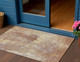 3' X 5' Terra Cotta And Beige Abstract Washable Indoor Outdoor Area Rug