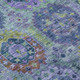 8' Green Blue And Purple Round Medallion Washable Indoor Outdoor Area Rug