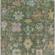 3' X 5' Fern Green Pink And Blue Floral Washable Indoor Outdoor Area Rug