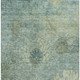 3' X 5' Pale Aqua And Wheat Floral Washable Indoor Outdoor Area Rug