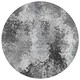 8' Gray And Silver Round Abstract Washable Indoor Outdoor Area Rug