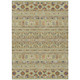 9' X 12' Artichoke Green Blue And Copper Tribal Washable Indoor Outdoor Area Rug