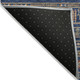 8' Navy Blue Copper And Gold Round Tribal Washable Indoor Outdoor Area Rug