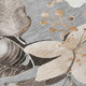 10' X 14' Gray Ivory And Charcoal Floral Washable Indoor Outdoor Area Rug