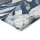 3' X 5' Navy Blue Ivory And Charcoal Floral Washable Indoor Outdoor Area Rug